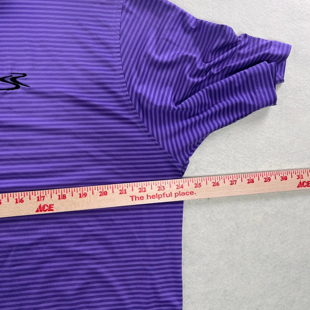 [Lot of 2] Mens FootJoy ProDry Golf Polo Shirt Purple Red White Striped Size L - Picture 9 of 16
